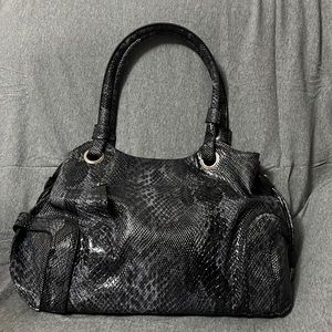 NWOT Snake Skin Purse black/grey